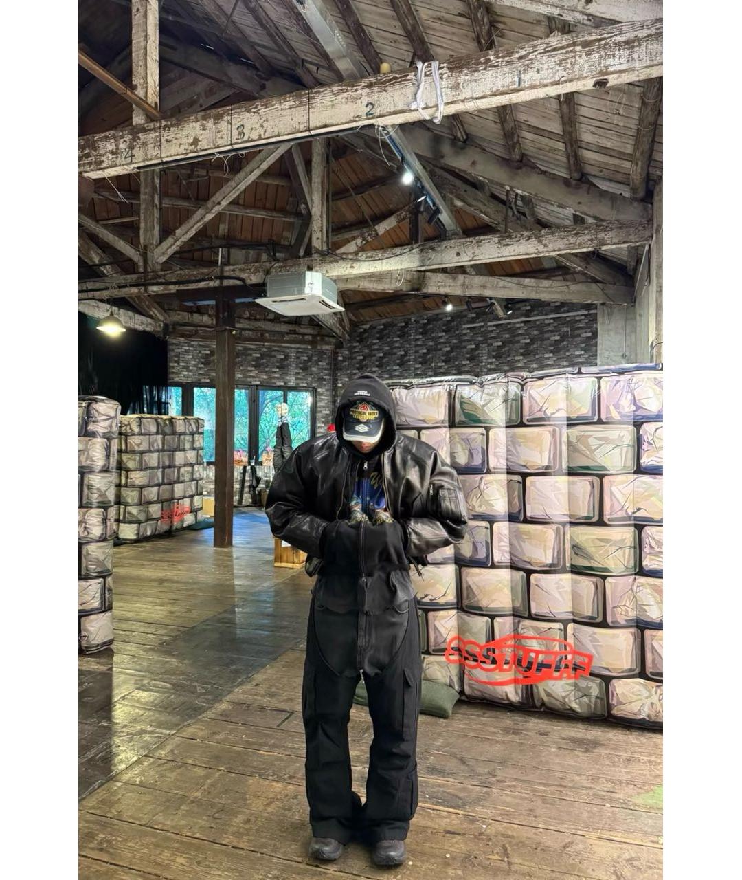 PROTOCOL INDEX Черная кожаная куртка, фото 3