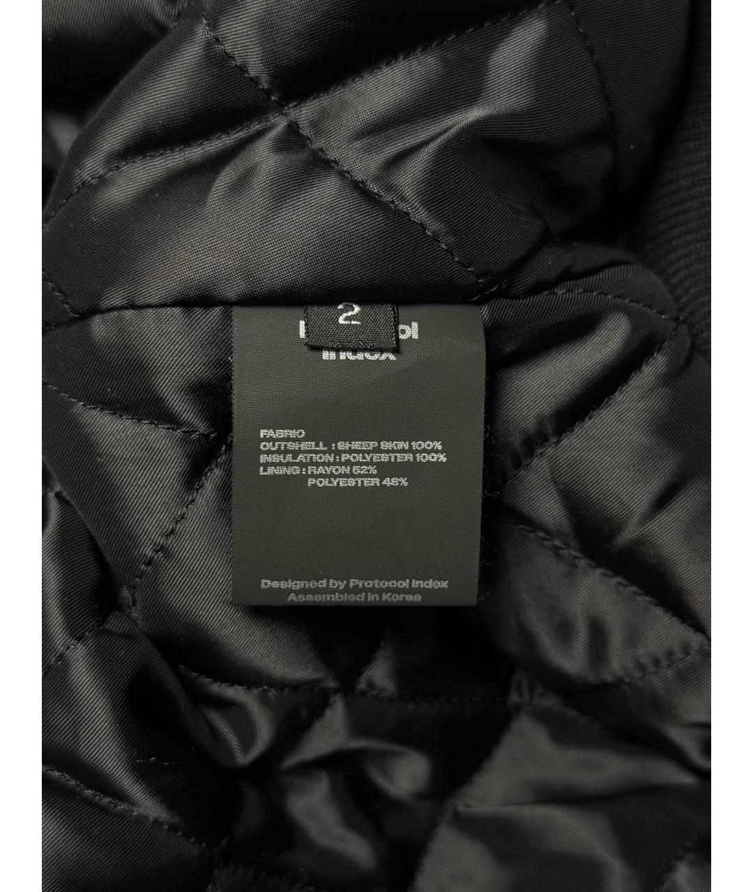 PROTOCOL INDEX Черная кожаная куртка, фото 8