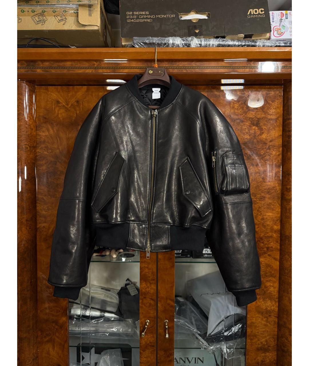 PROTOCOL INDEX Черная кожаная куртка, фото 4