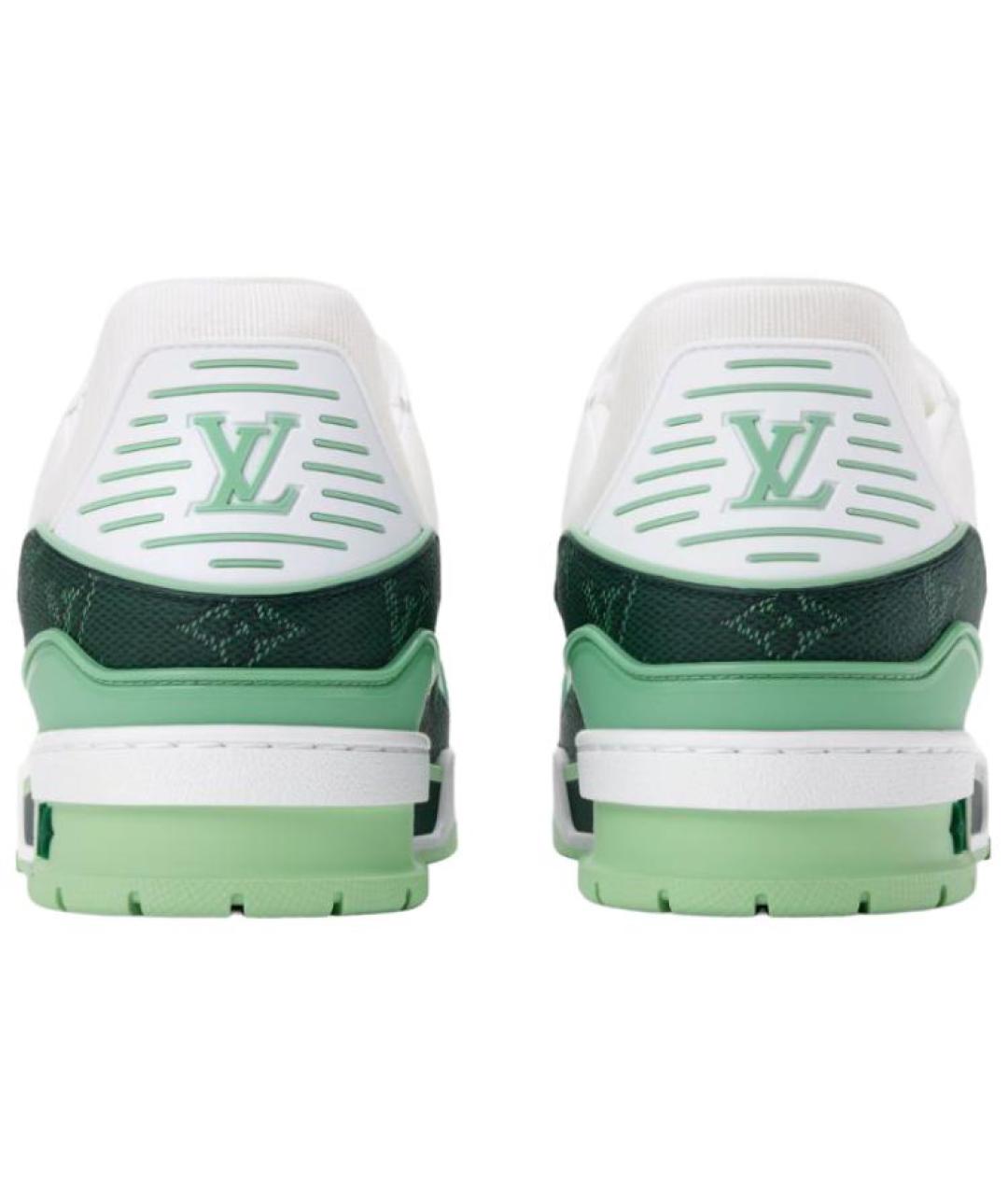 LOUIS VUITTON Зеленые низкие кроссовки / кеды, фото 5