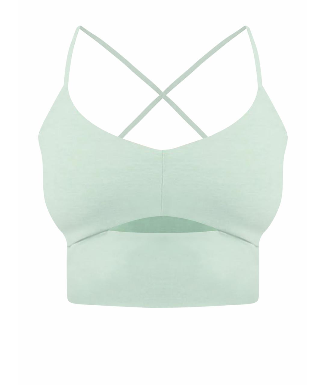 ALO YOGA Зеленая майка, фото 1