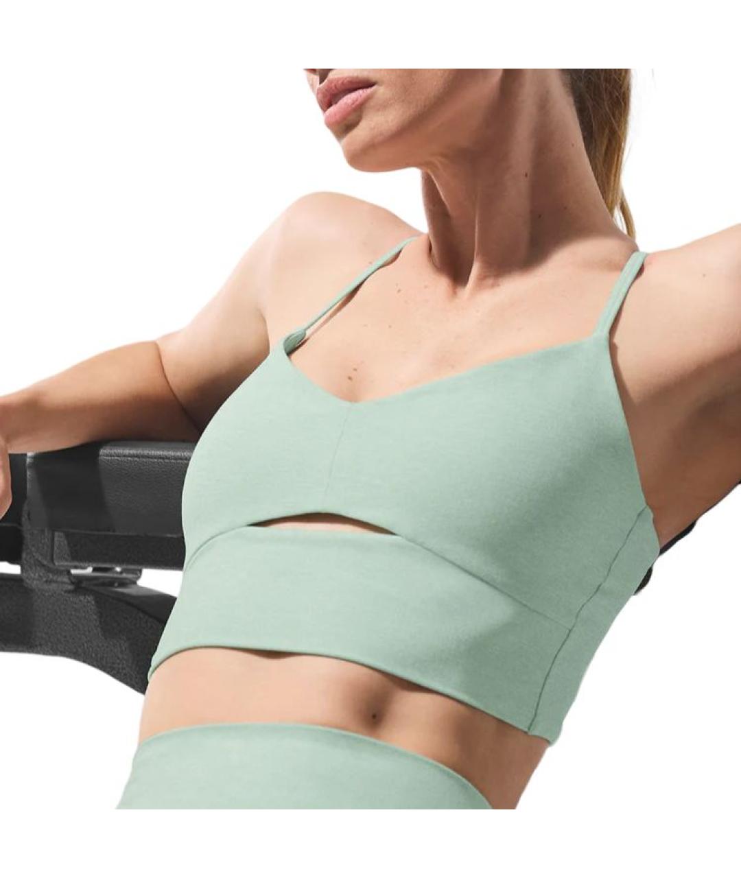 ALO YOGA Зеленая майка, фото 2