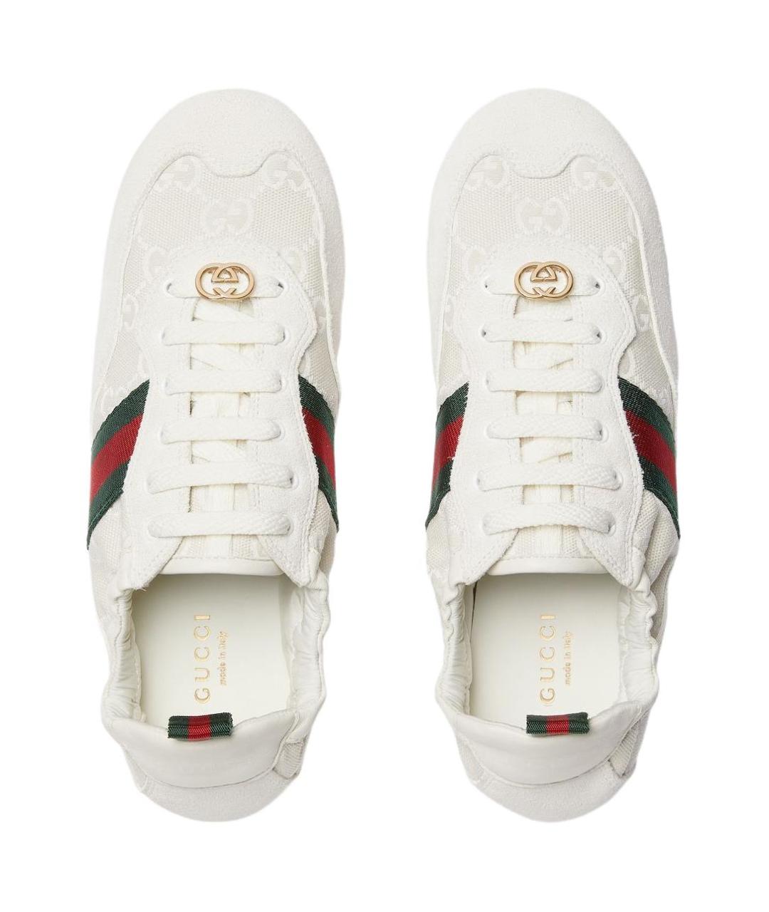 GUCCI Белые кроссовки, фото 4