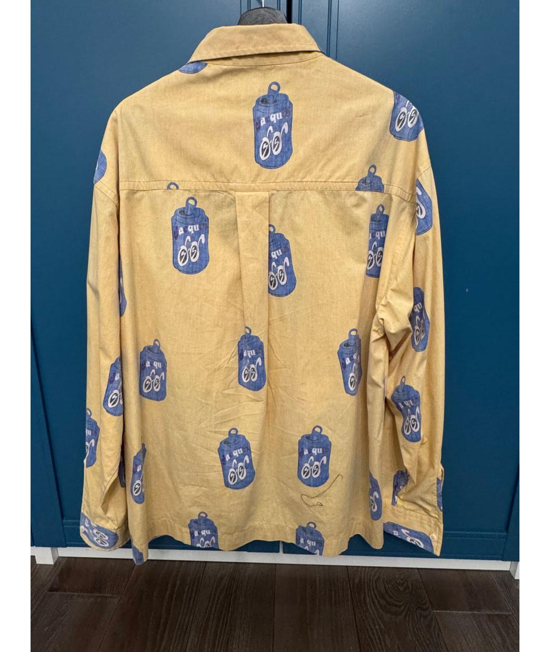 JACQUEMUS Желтая хлопковая кэжуал рубашка, фото 2