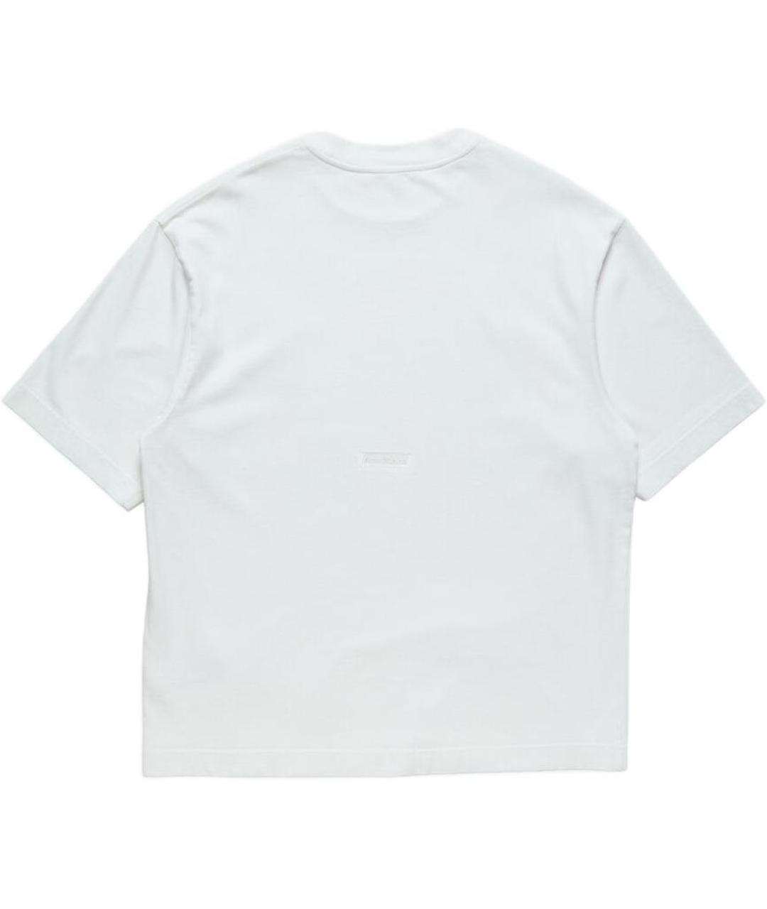 ACNE STUDIOS Белая хлопковая футболка, фото 2