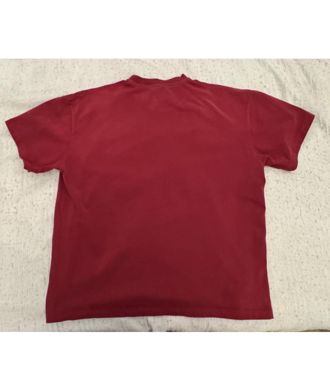 PLANTA ROSA Бордовая хлопковая футболка, фото 2