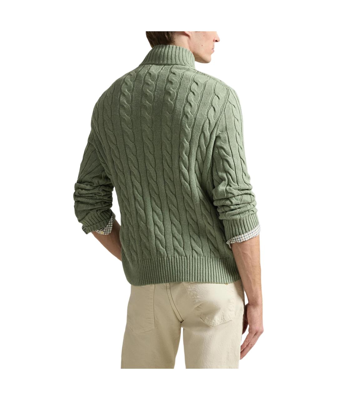 POLO RALPH LAUREN Зеленый джемпер / свитер, фото 3