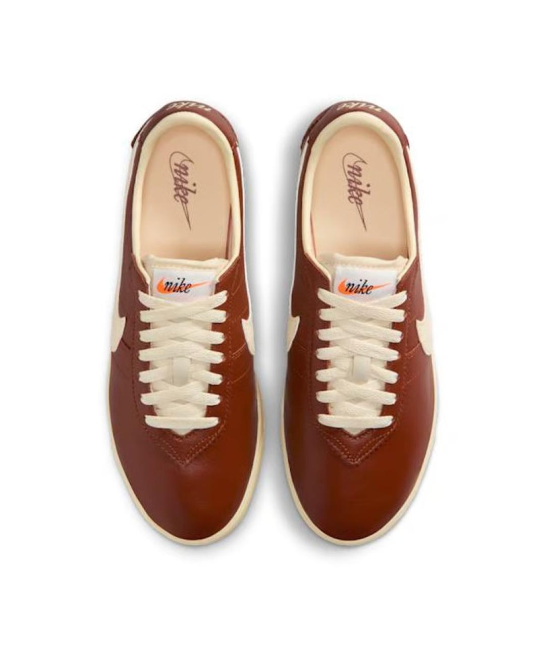 NIKE Коричневые кожаные кеды, фото 3