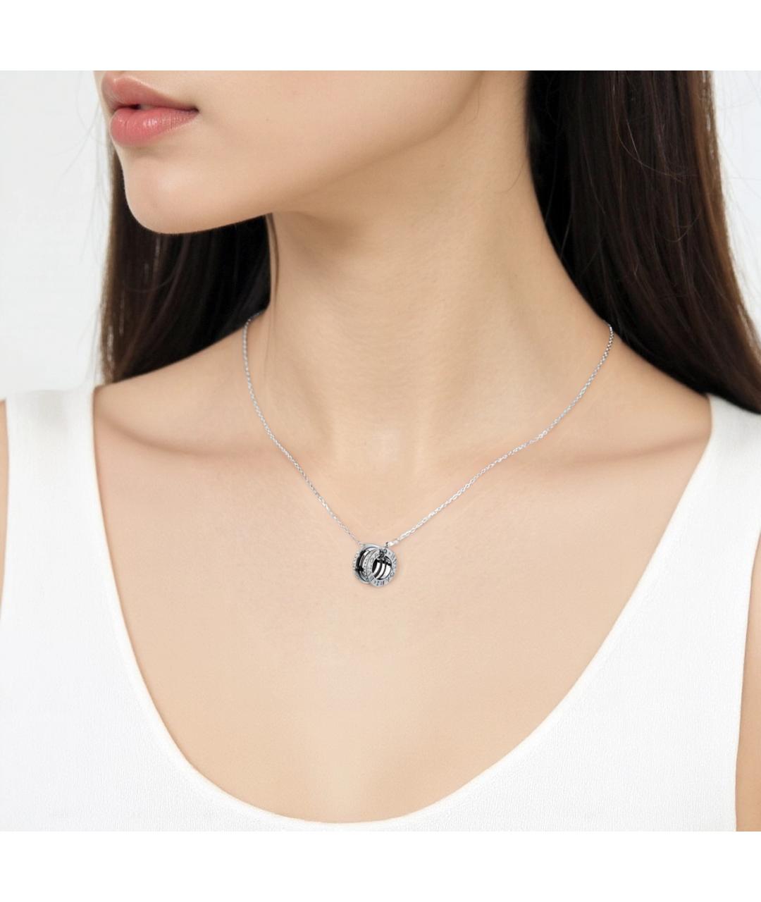 BVLGARI Серебряное колье из белого золота, фото 2