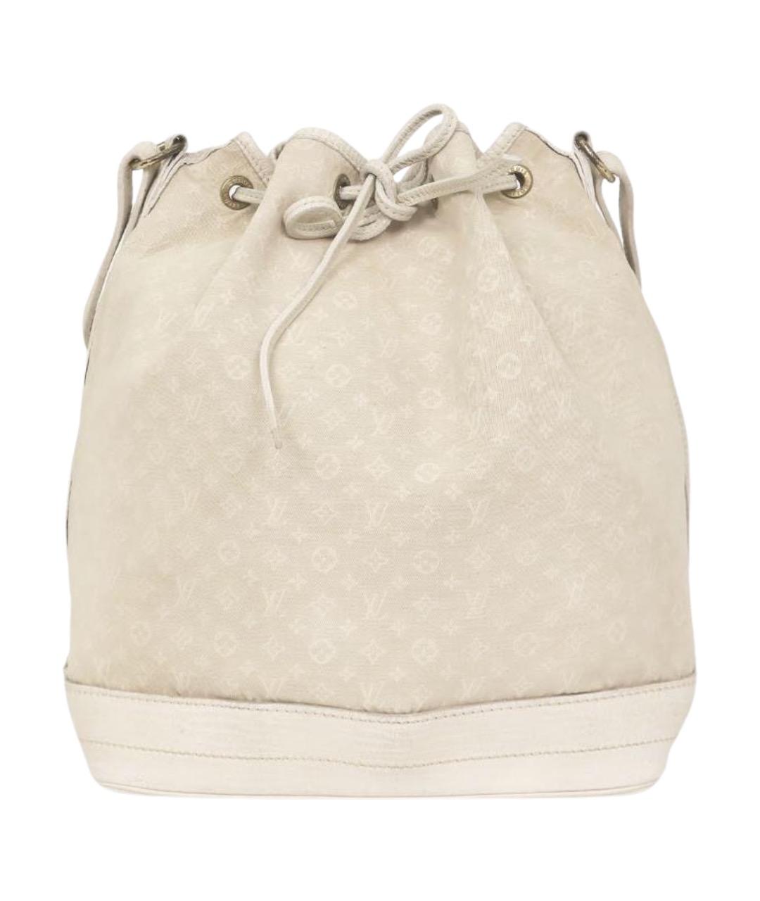 LOUIS VUITTON Бежевая тканевая сумка через плечо, фото 1