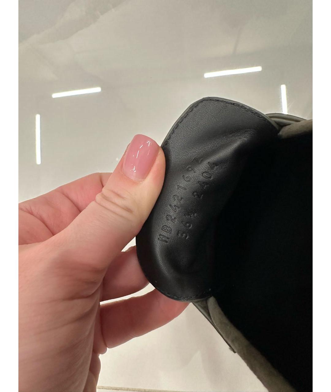 HERMES Хаки замшевые лоферы, фото 7