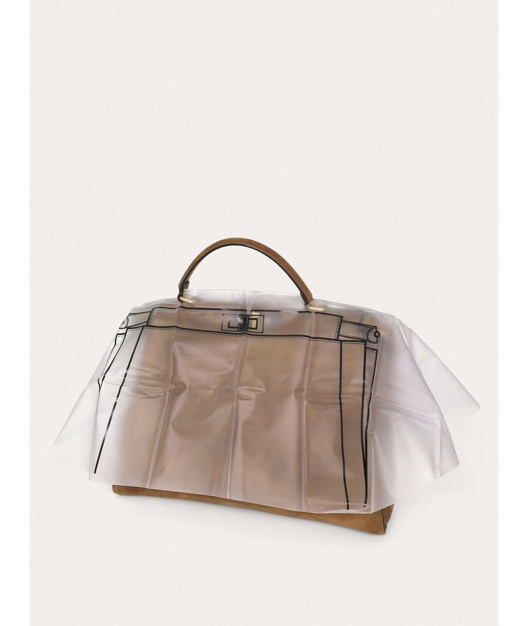 FENDI Коричневая замшевая сумка через плечо, фото 6