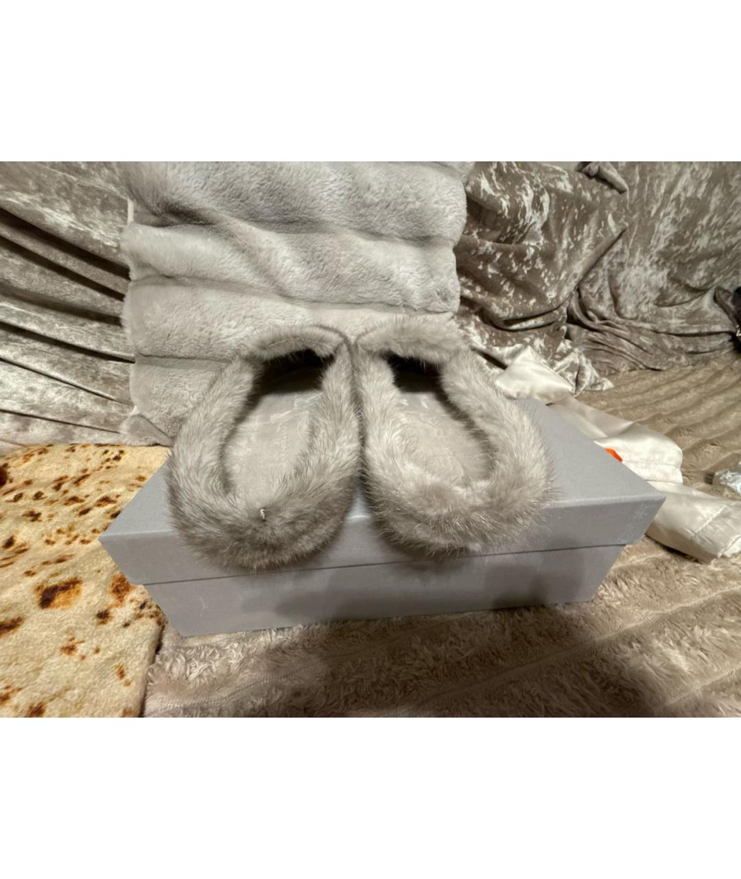 SANTONI Бежевые сабо, фото 5