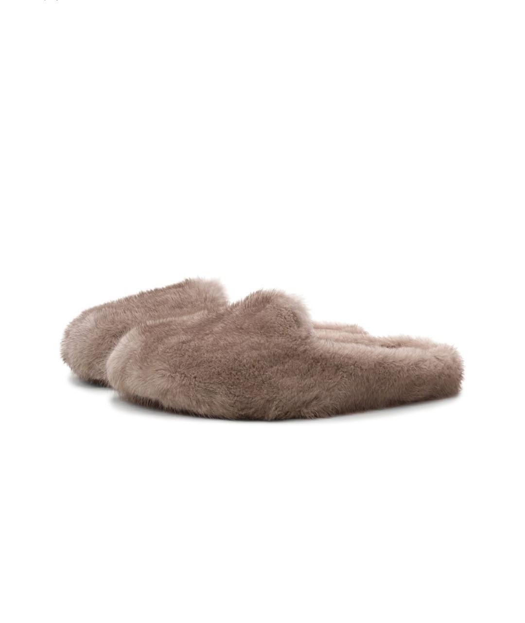 SANTONI Бежевые сабо, фото 9