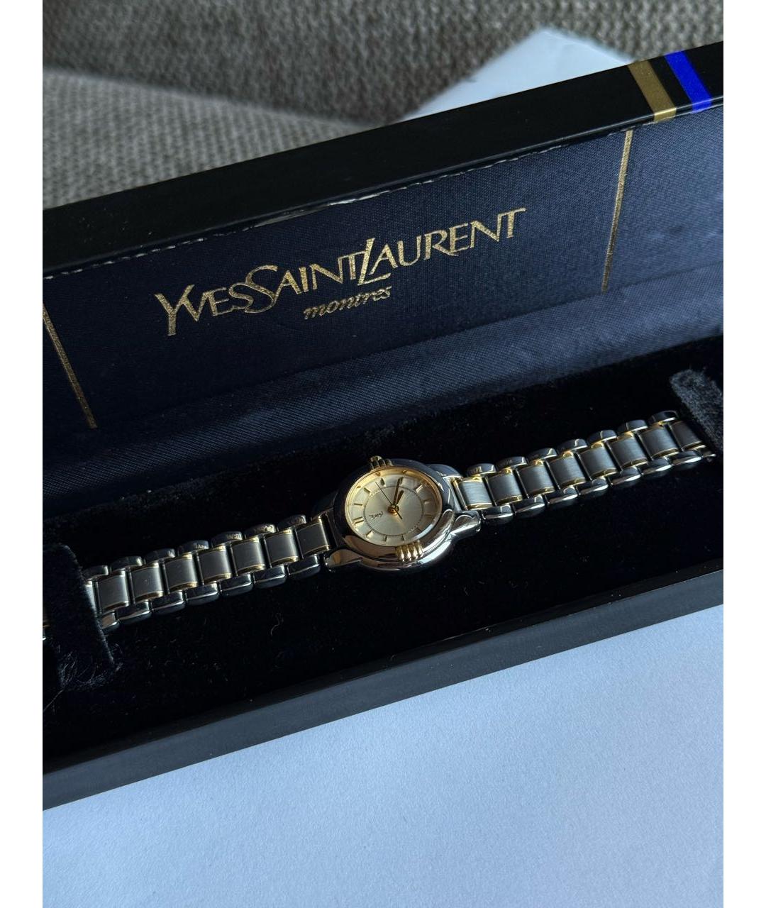 SAINT LAURENT Серебряные стальные часы, фото 4
