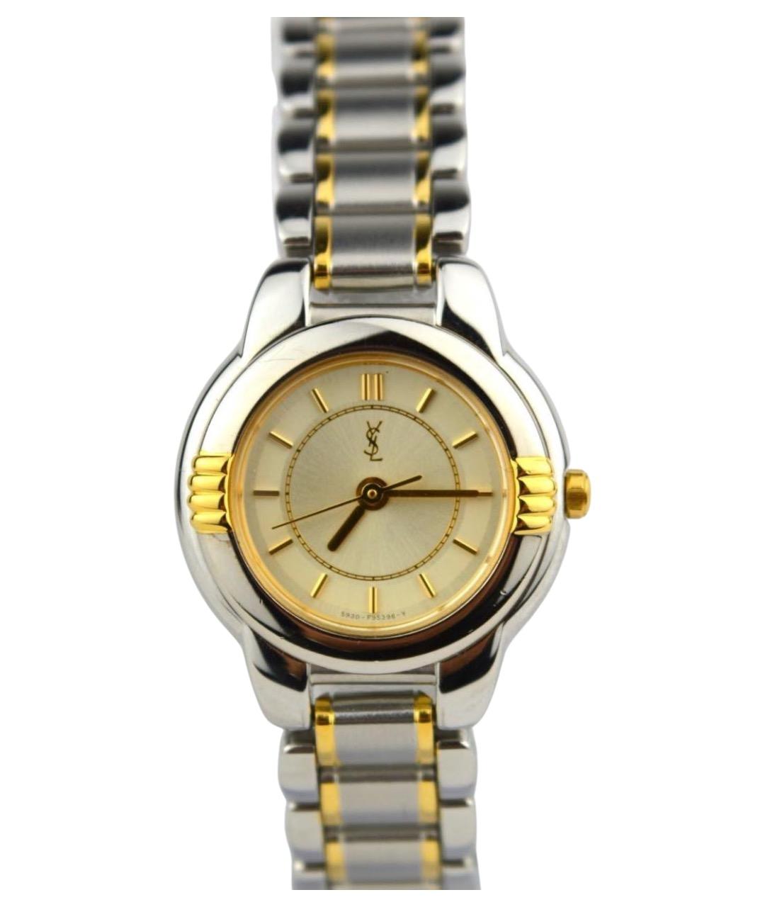 SAINT LAURENT Серебряные стальные часы, фото 1