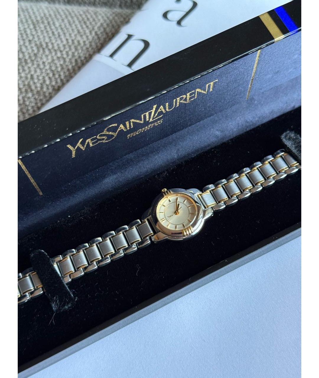 SAINT LAURENT Серебряные стальные часы, фото 8