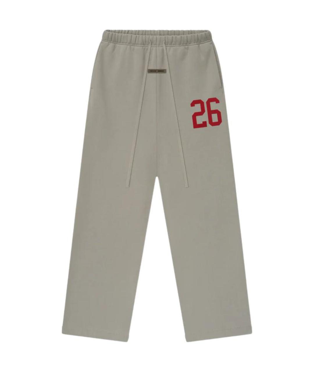 FEAR OF GOD ESSENTIALS Серые хлопковые повседневные брюки, фото 1