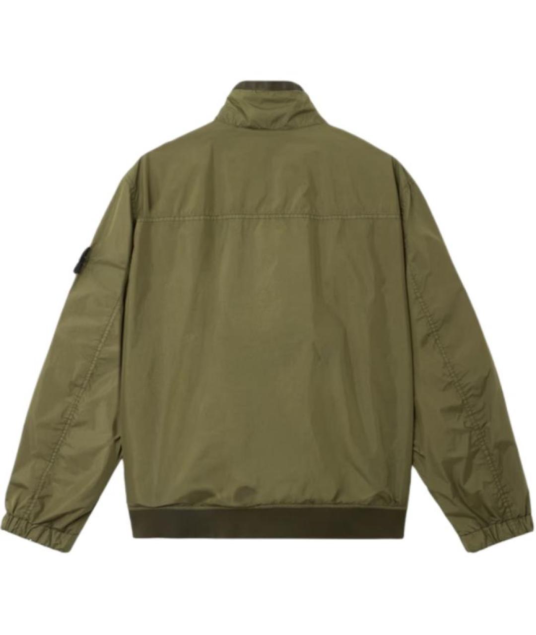 STONE ISLAND Хаки полиамидовая куртка, фото 2