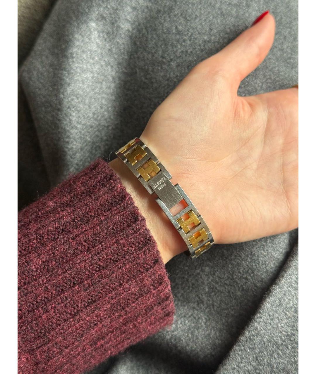 HERMES Серебряные стальные часы, фото 6