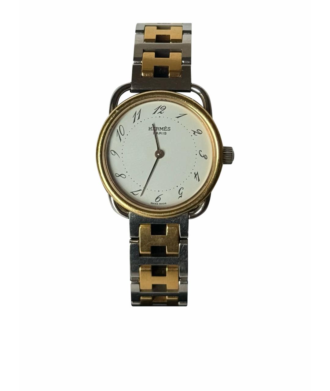 HERMES Серебряные стальные часы, фото 1