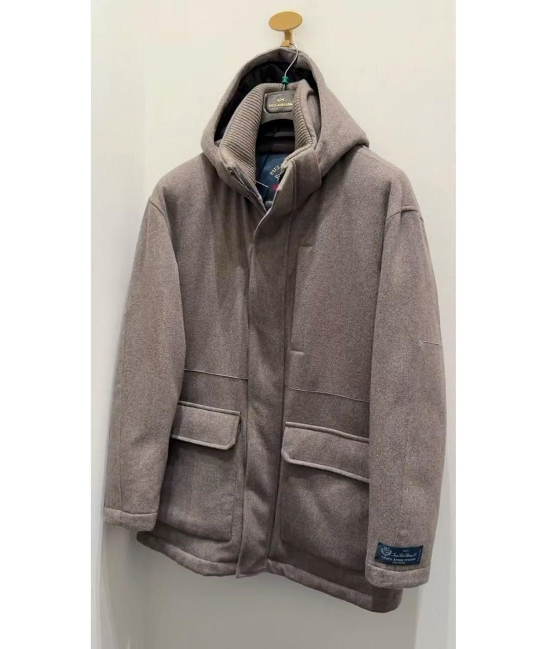 PAUL & SHARK Бежевый кашемировый пуховик, фото 8