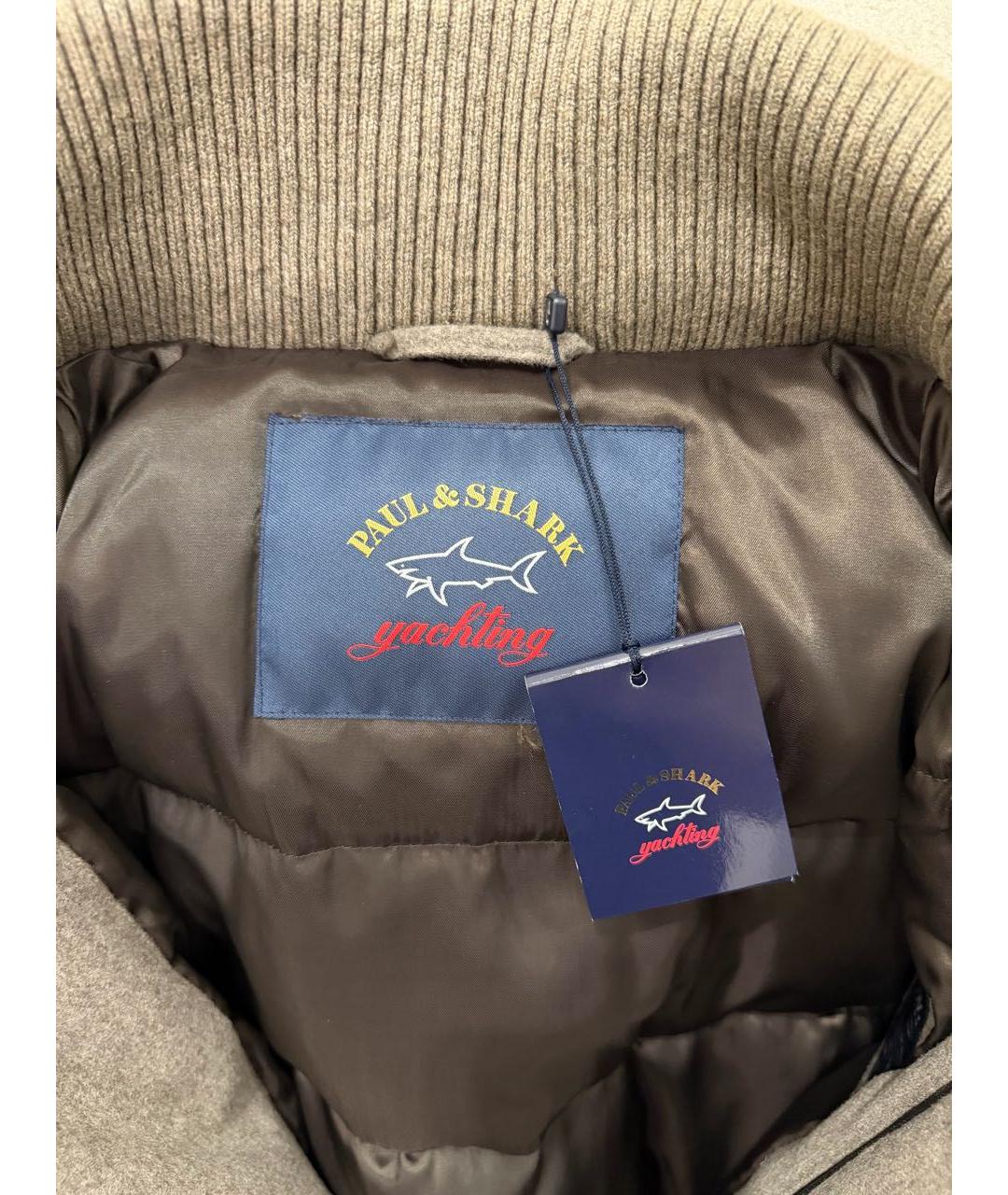 PAUL & SHARK Бежевый кашемировый пуховик, фото 3