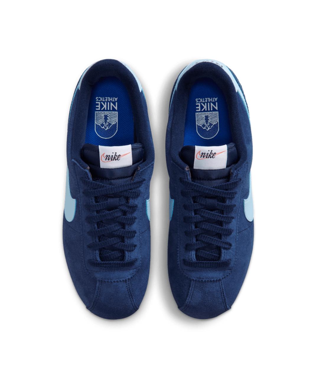 NIKE Синие замшевые низкие кроссовки / кеды, фото 3