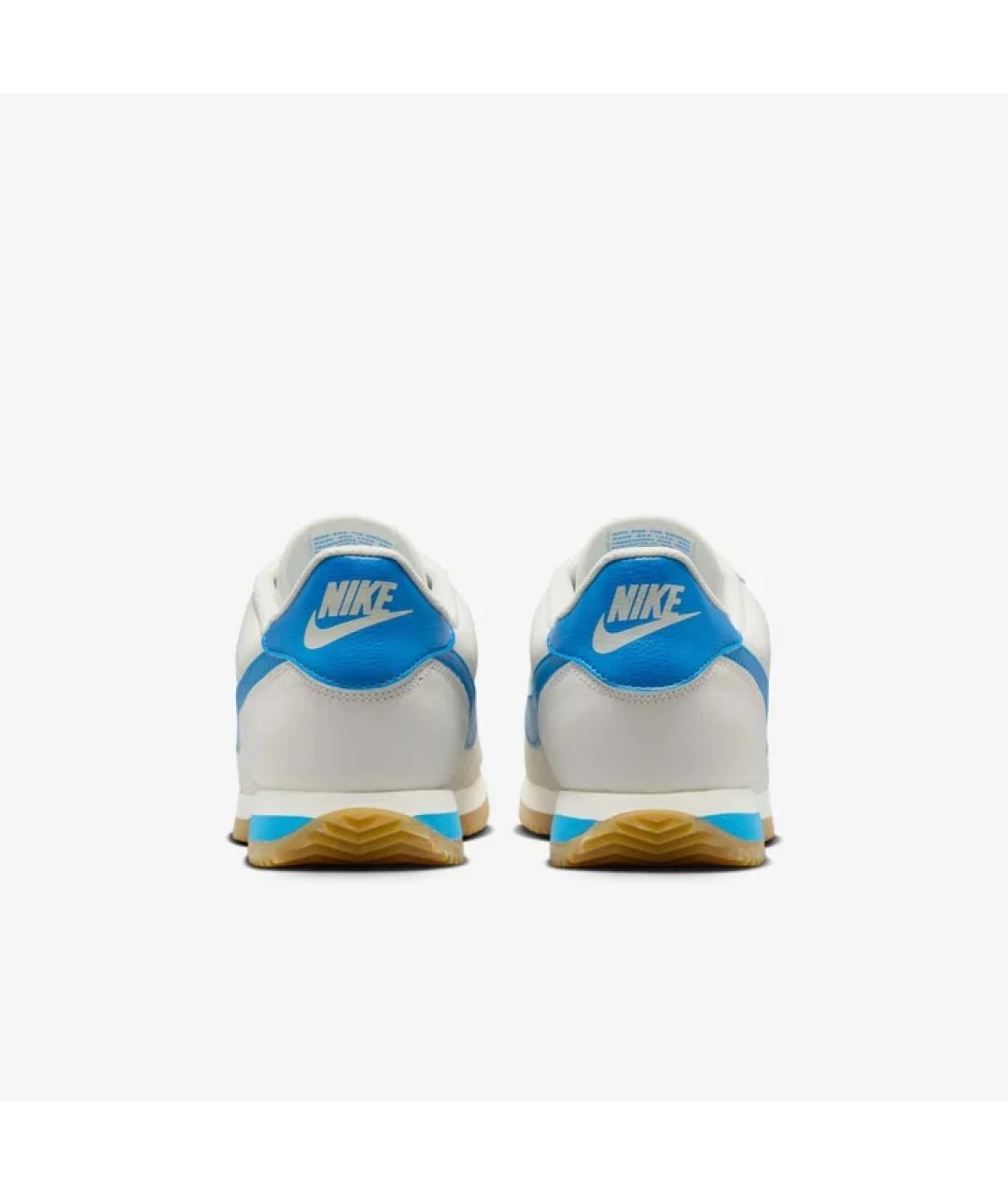 NIKE Белые кожаные низкие кроссовки / кеды, фото 4