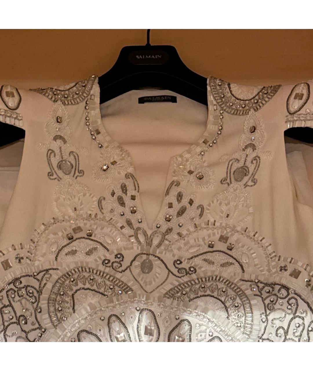 BALMAIN Белое вечернее платье, фото 3