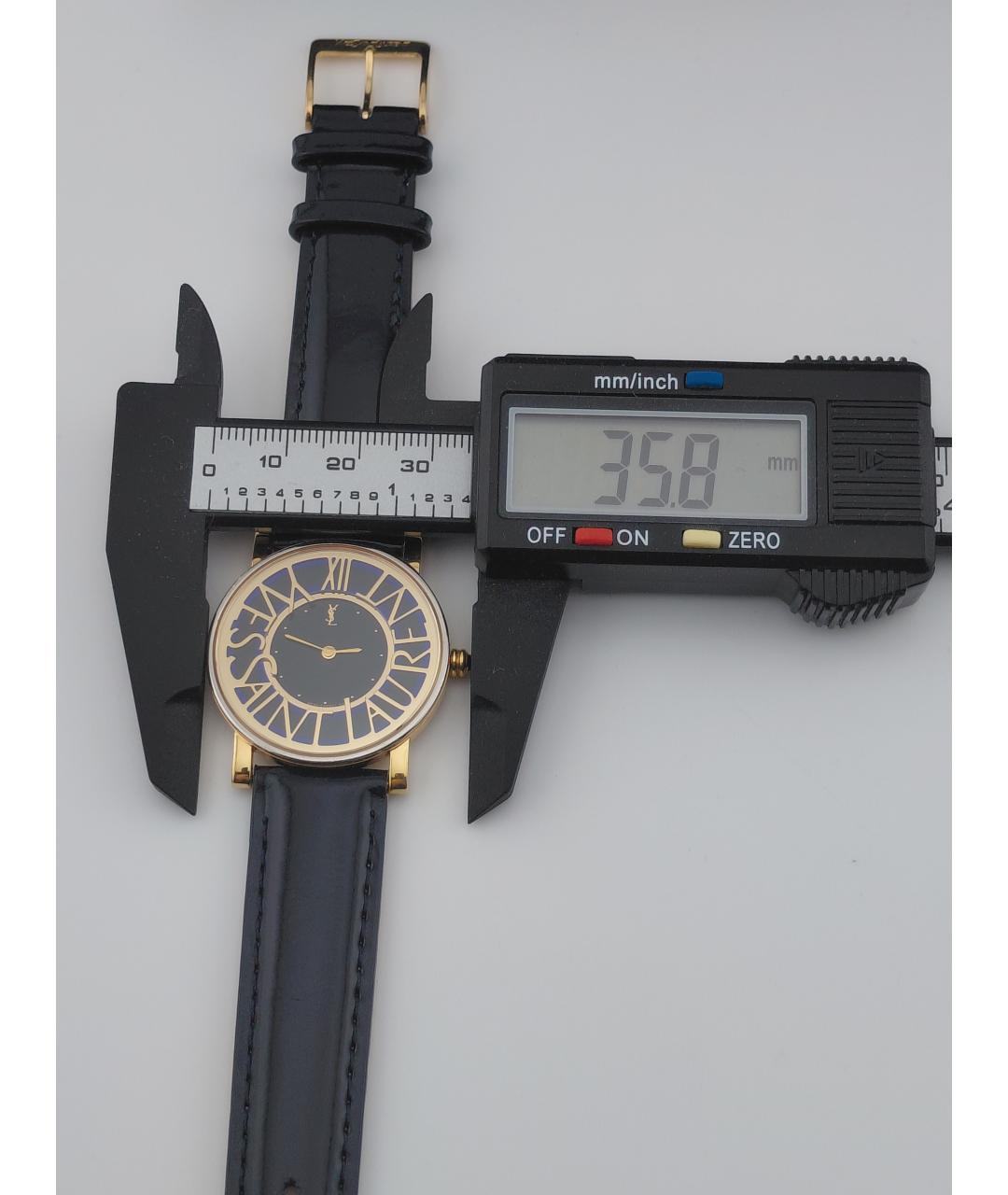 SAINT LAURENT Золотые стальные часы, фото 8