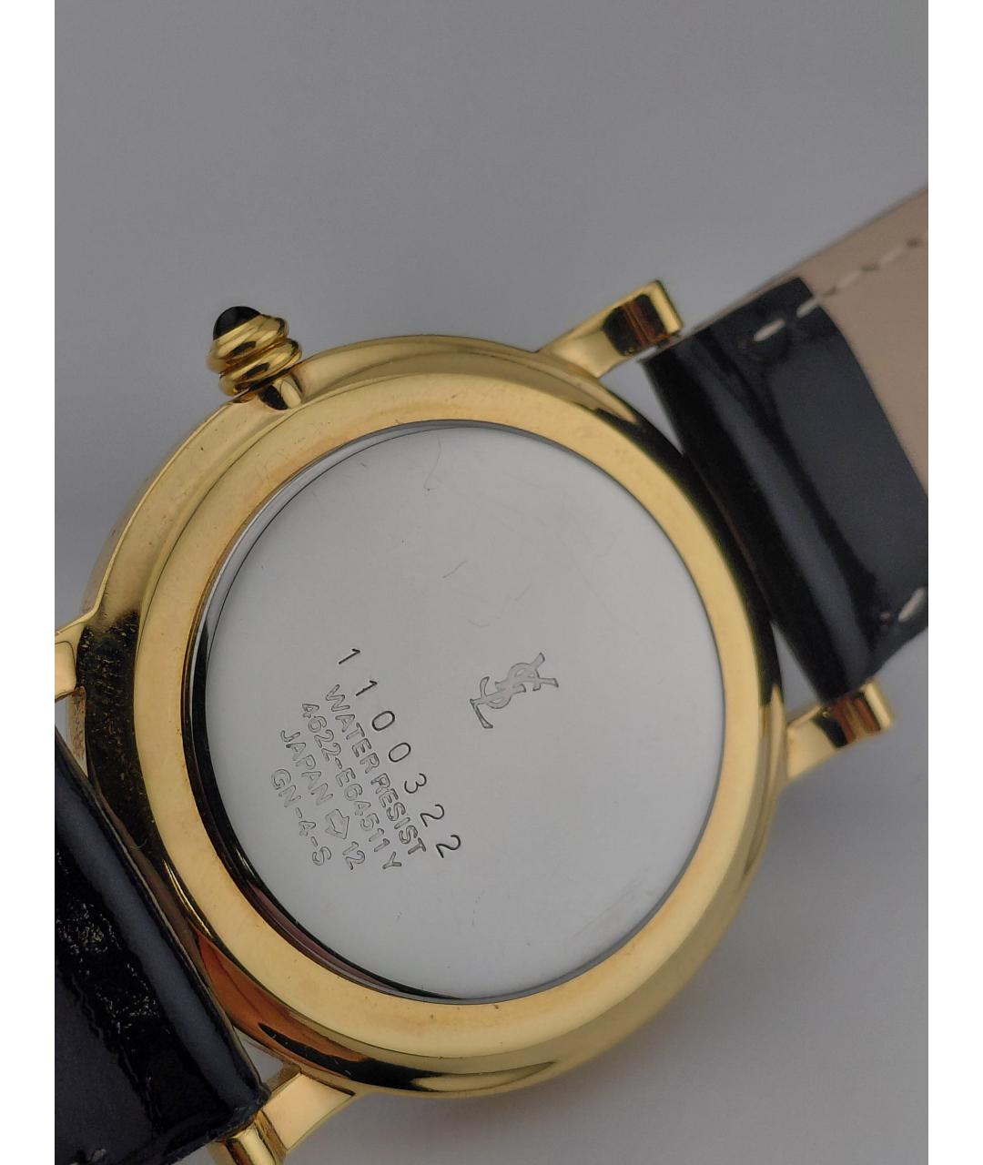 SAINT LAURENT Золотые стальные часы, фото 7