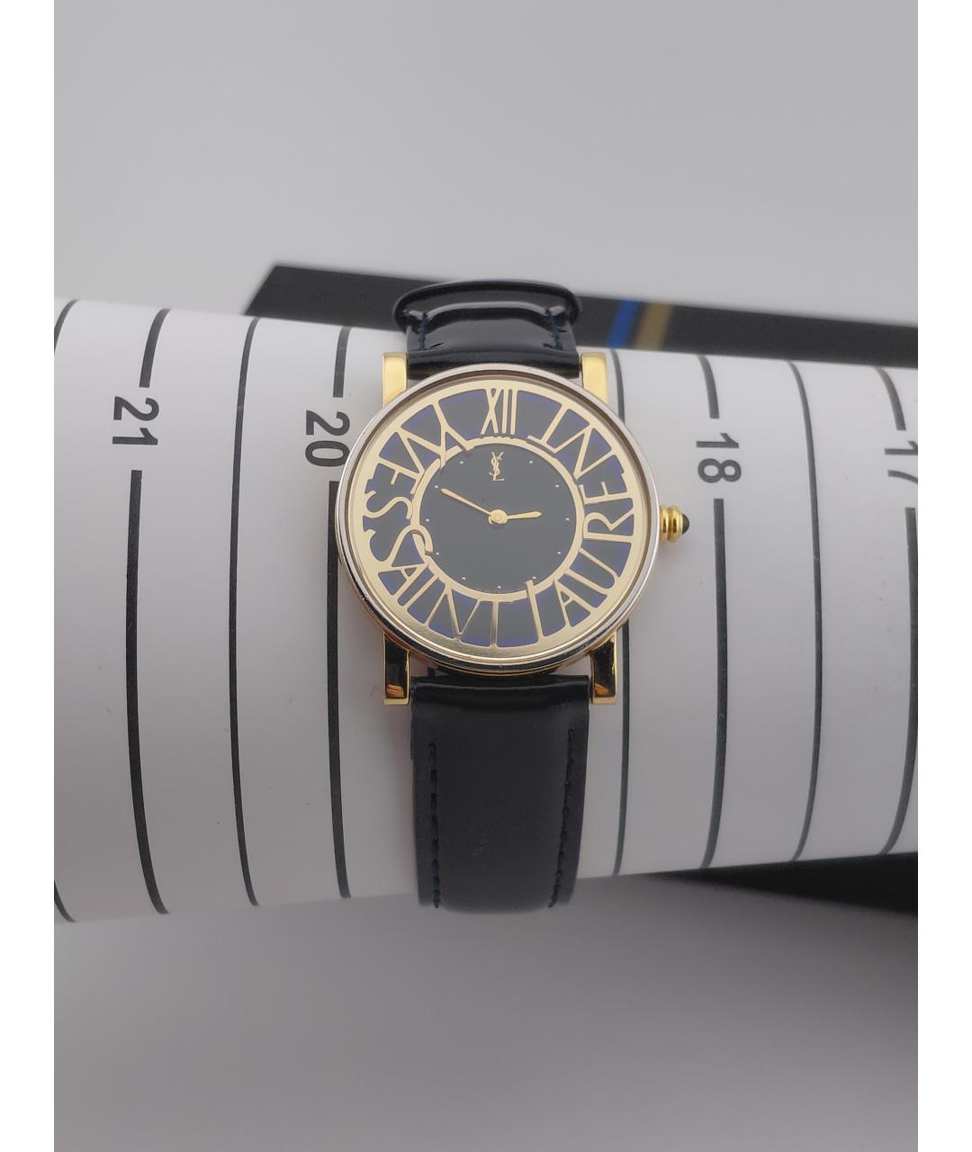 SAINT LAURENT Золотые стальные часы, фото 9