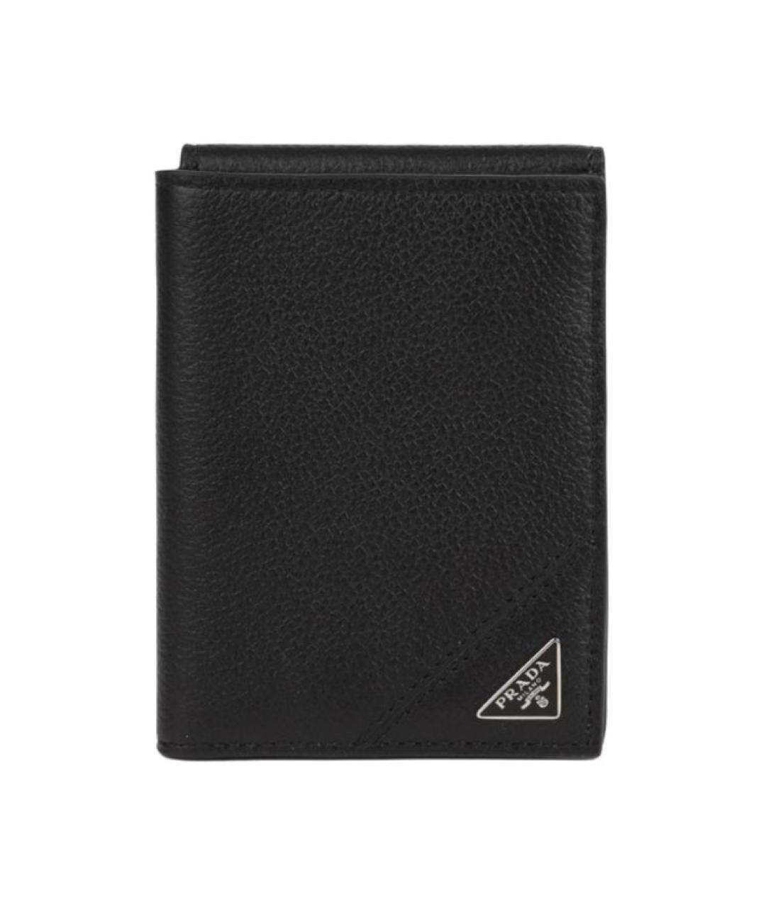 PRADA Черный кожаный кошелек, фото 1