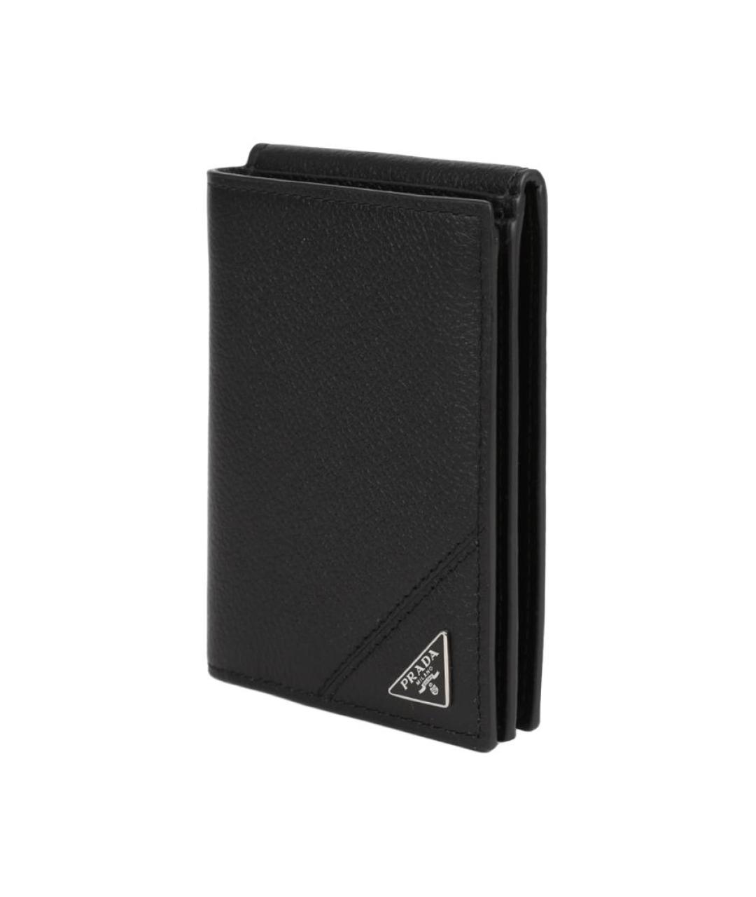PRADA Черный кожаный кошелек, фото 2