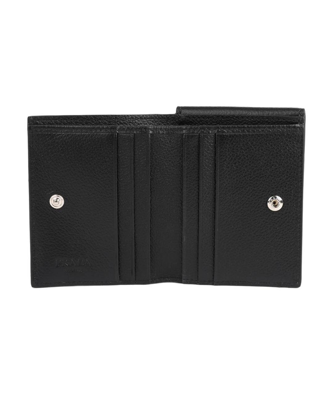 PRADA Черный кожаный кошелек, фото 5