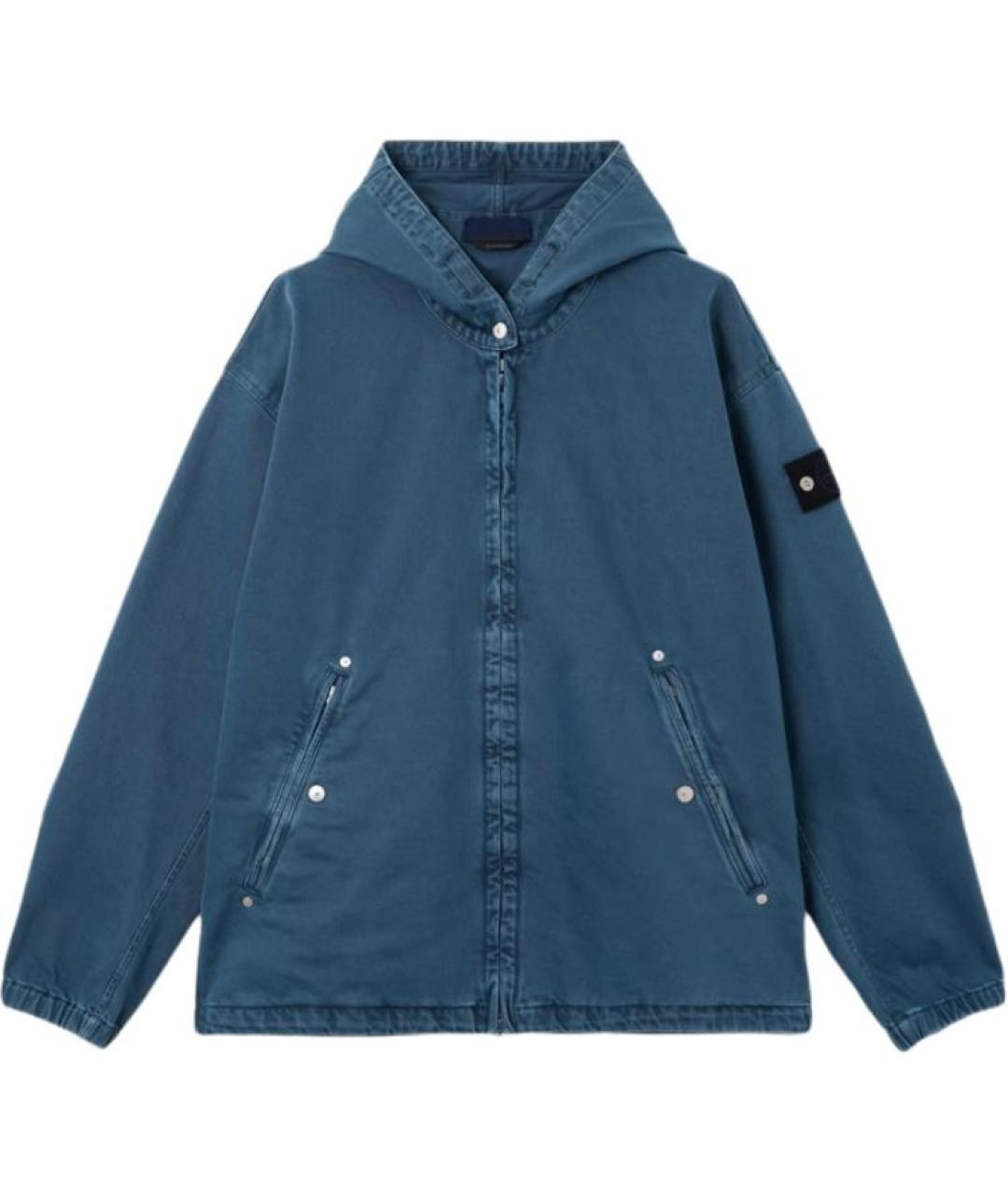 STONE ISLAND Синяя хлопковая куртка, фото 1