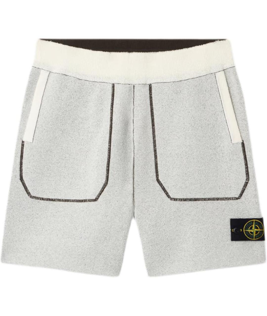 STONE ISLAND Серые шорты, фото 1
