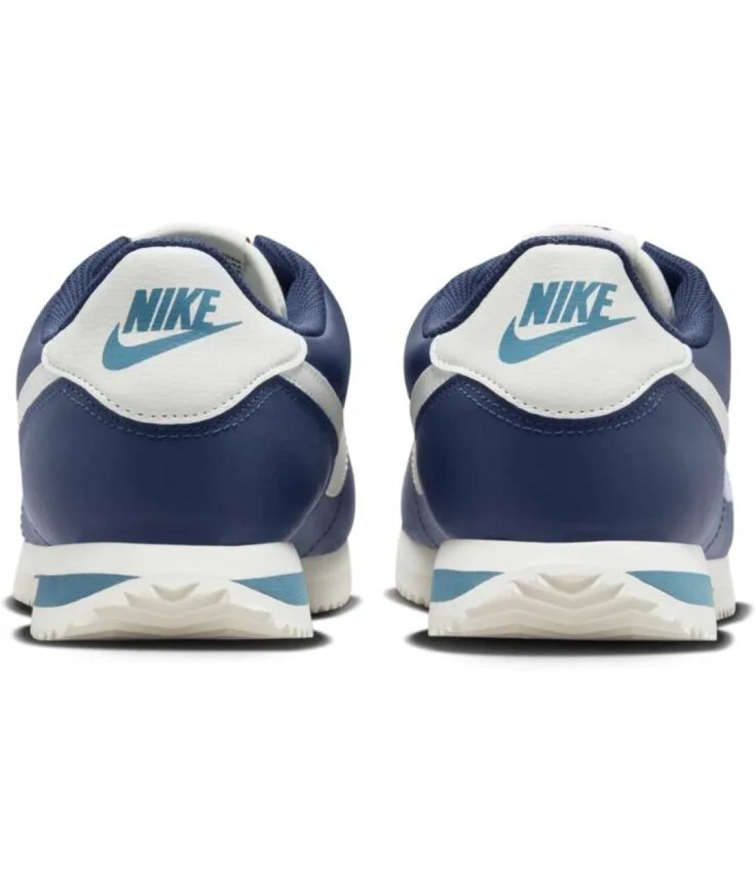 NIKE Синие кожаные кроссовки, фото 4