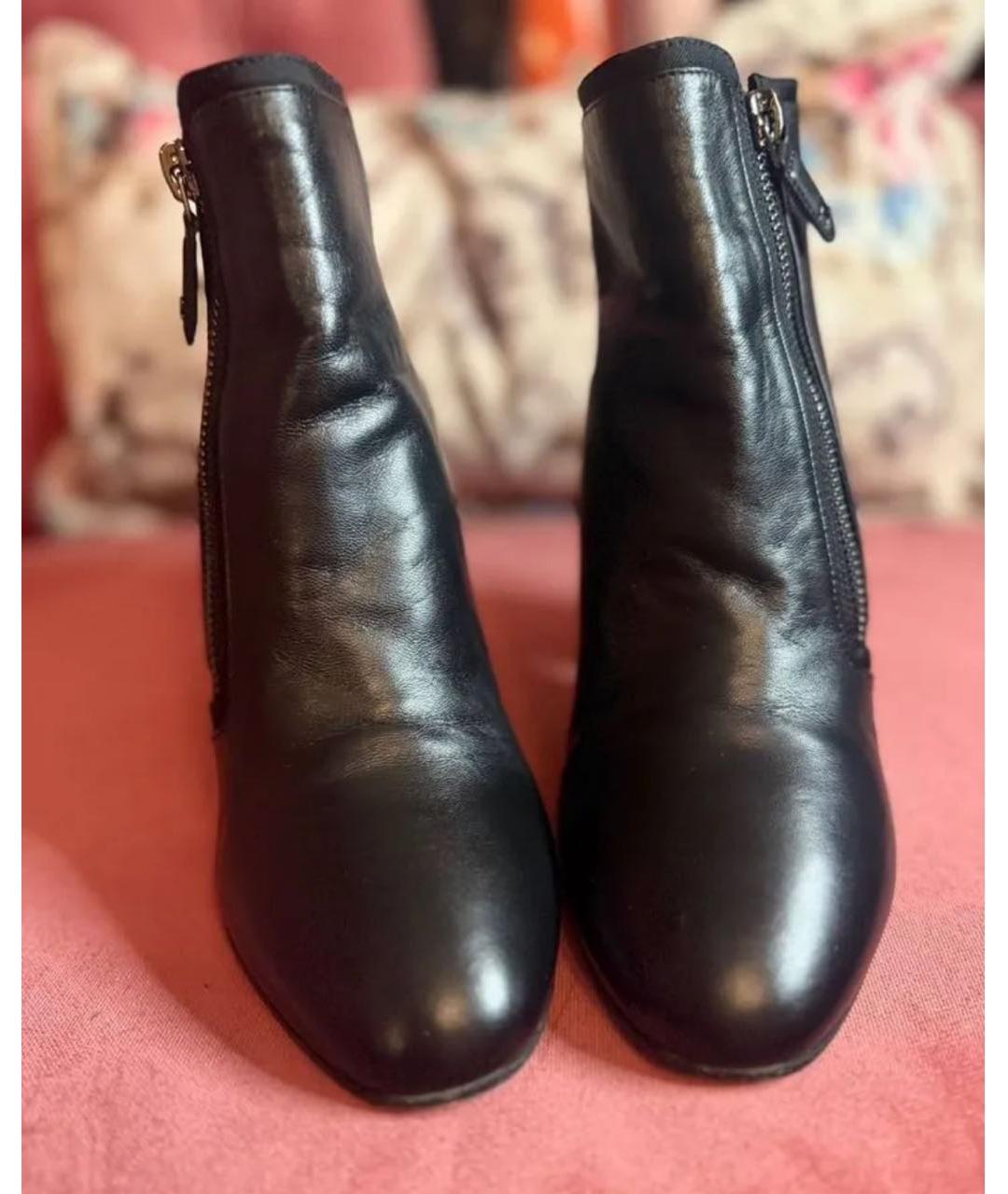 CHANEL Черные кожаные полусапоги, фото 3