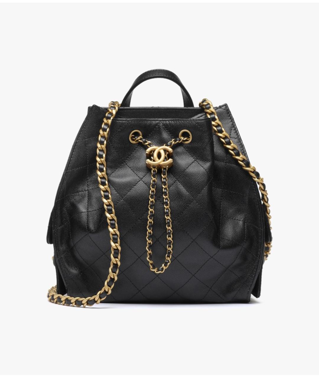 CHANEL Черный кожаный рюкзак, фото 9