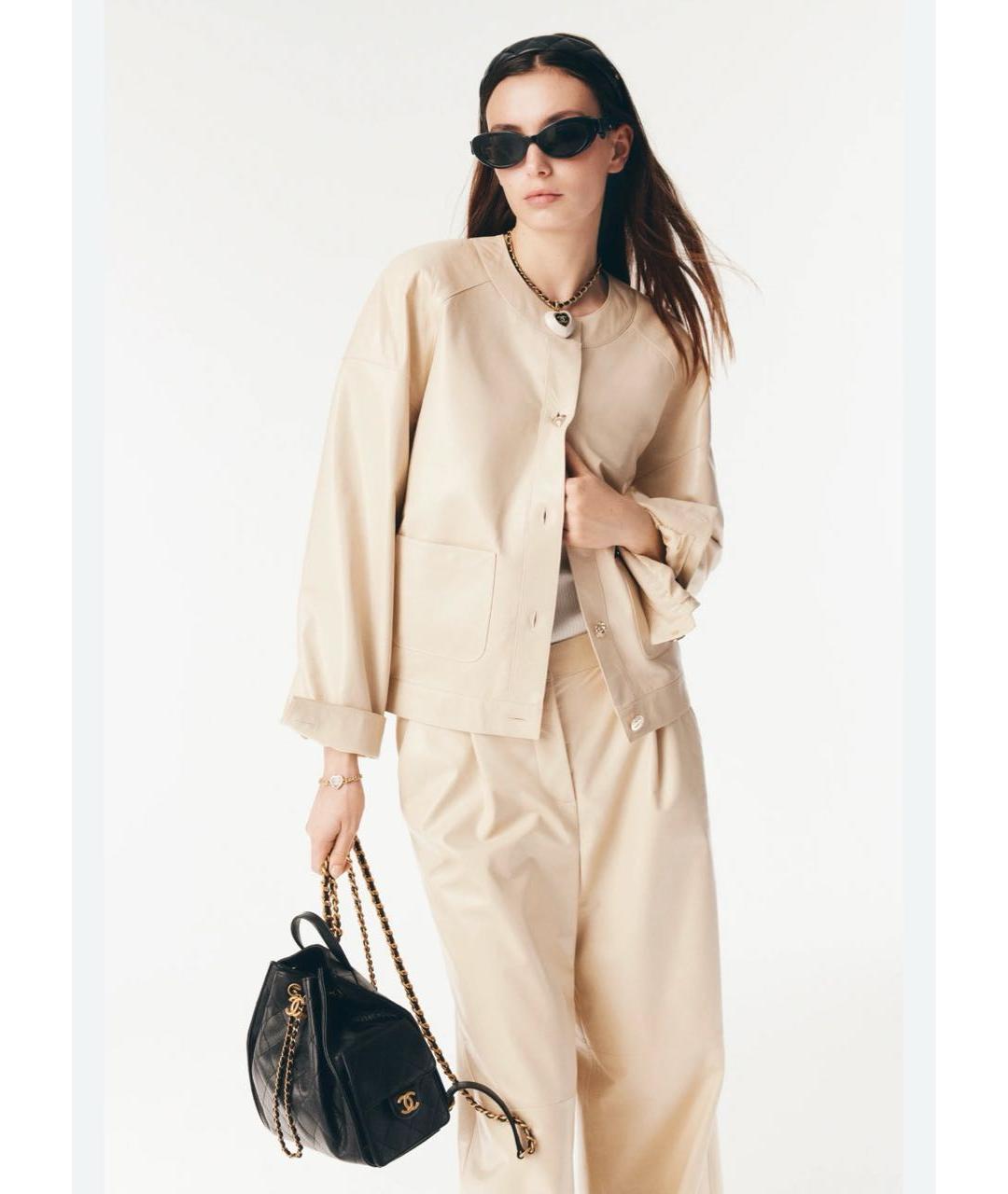 CHANEL Черный кожаный рюкзак, фото 7