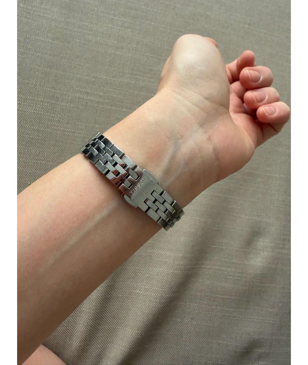 TISSOT Серебряные стальные часы, фото 5