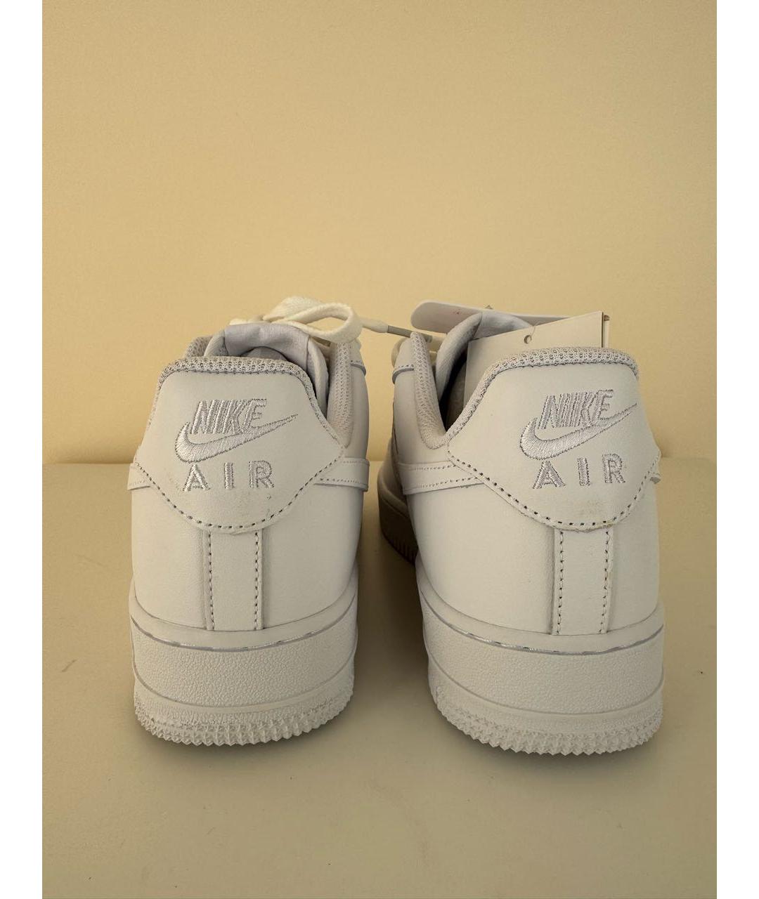 NIKE Белые кроссовки из искусственной кожи, фото 5