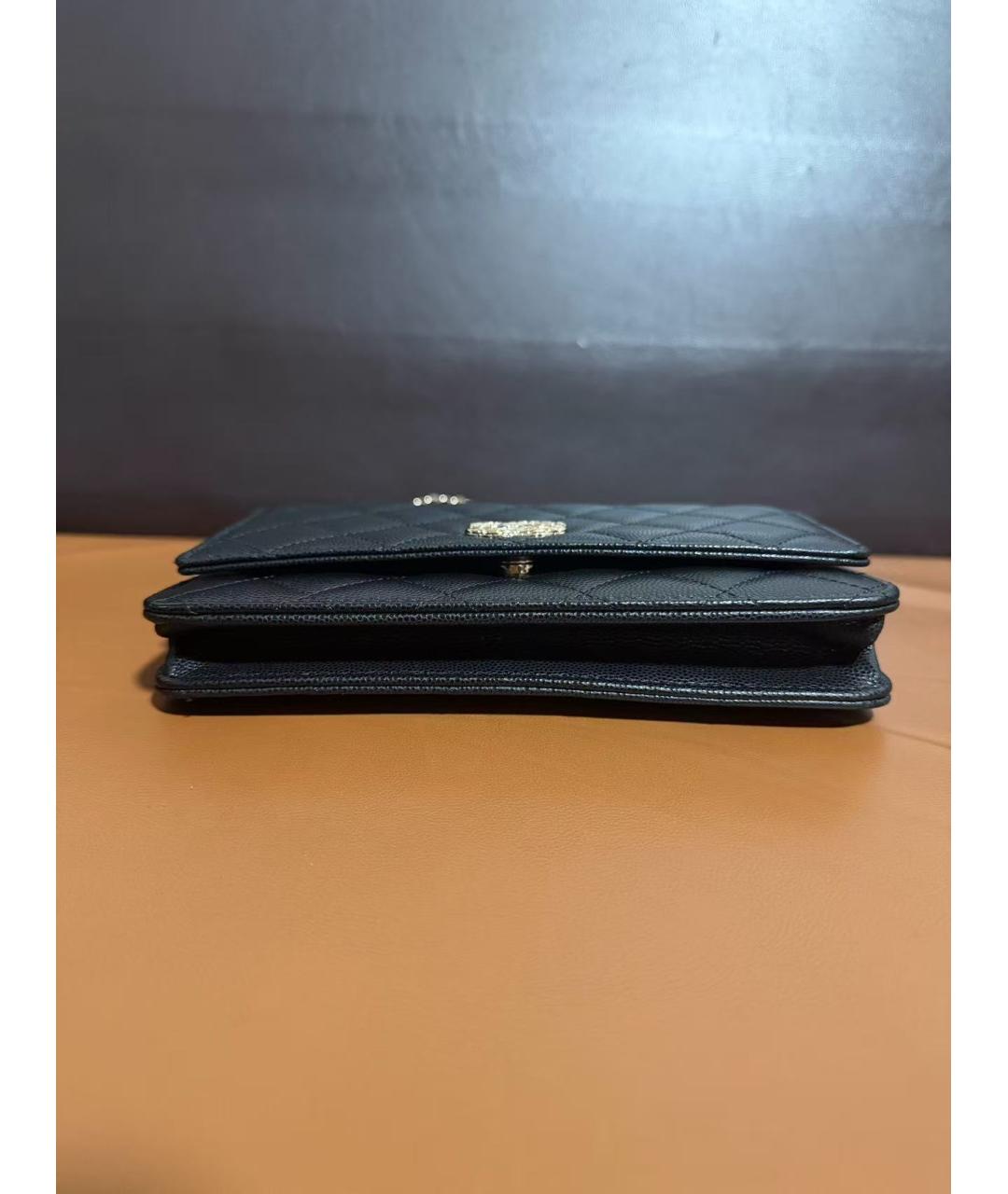 CHANEL Черная кожаная сумка через плечо, фото 4