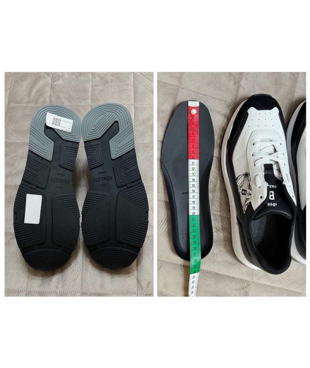 BERLUTI Мульти кожаные низкие кроссовки / кеды, фото 8