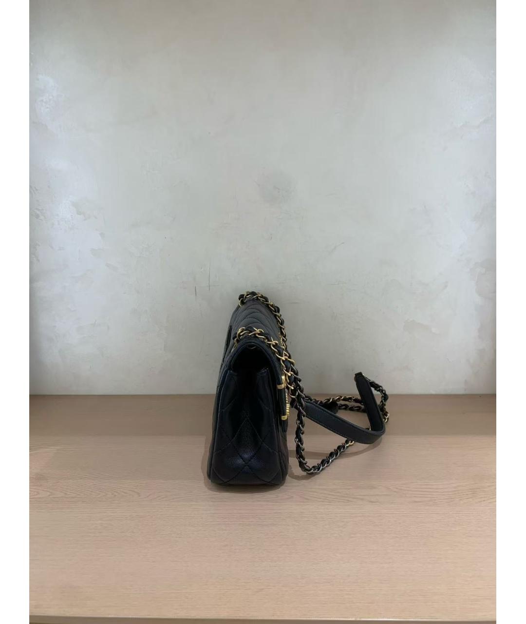 CHANEL Черная кожаная сумка через плечо, фото 4