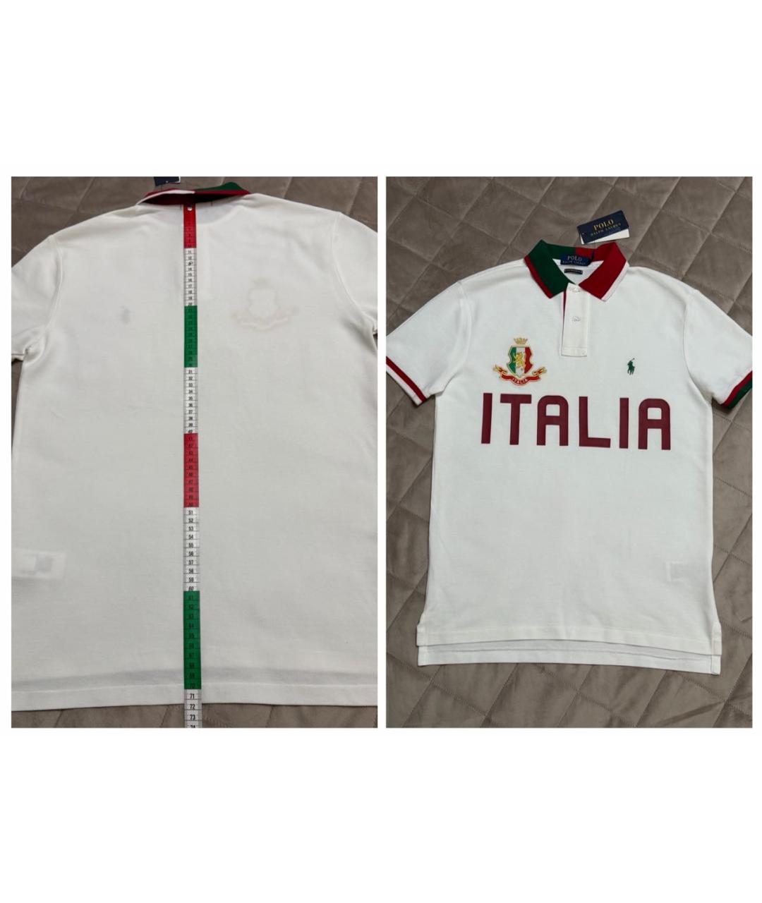 POLO RALPH LAUREN Мульти хлопковое поло с коротким рукавом, фото 7