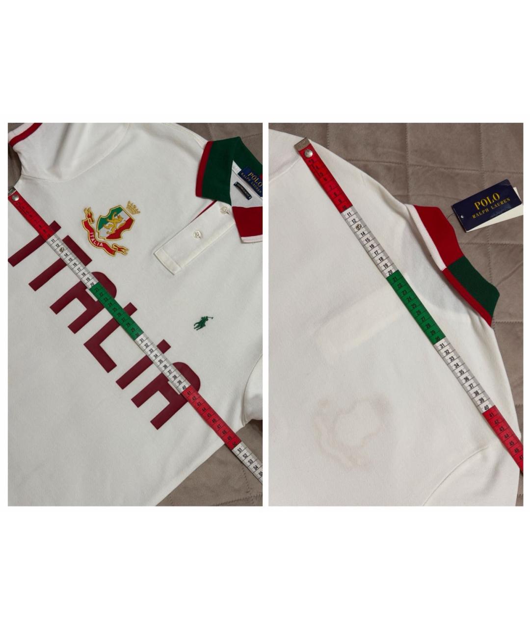 POLO RALPH LAUREN Мульти хлопковое поло с коротким рукавом, фото 8