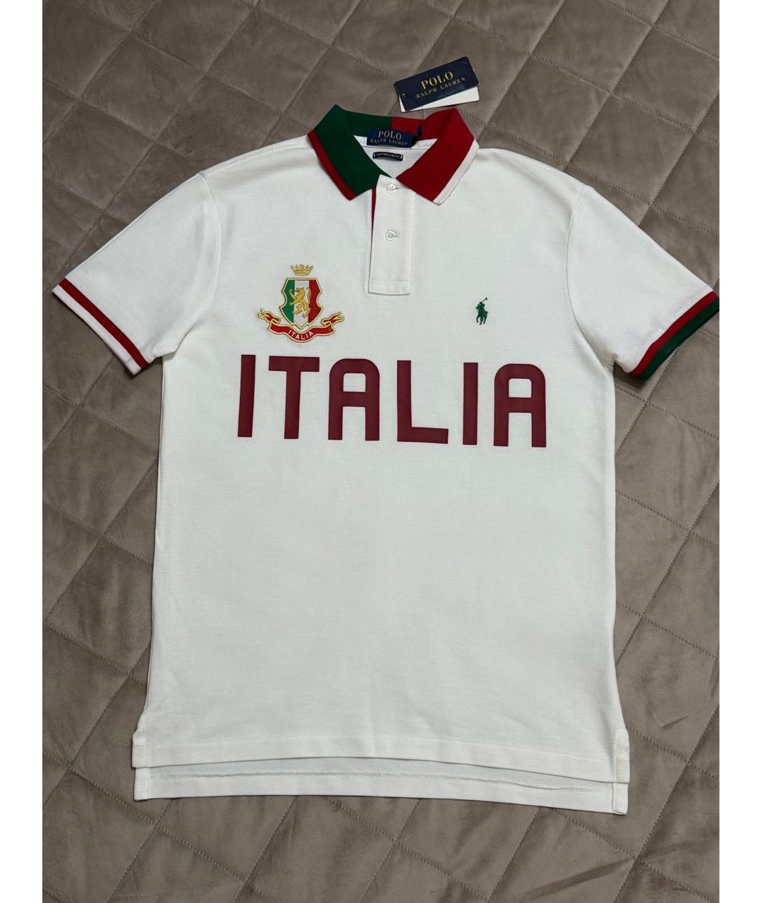 POLO RALPH LAUREN Мульти хлопковое поло с коротким рукавом, фото 5